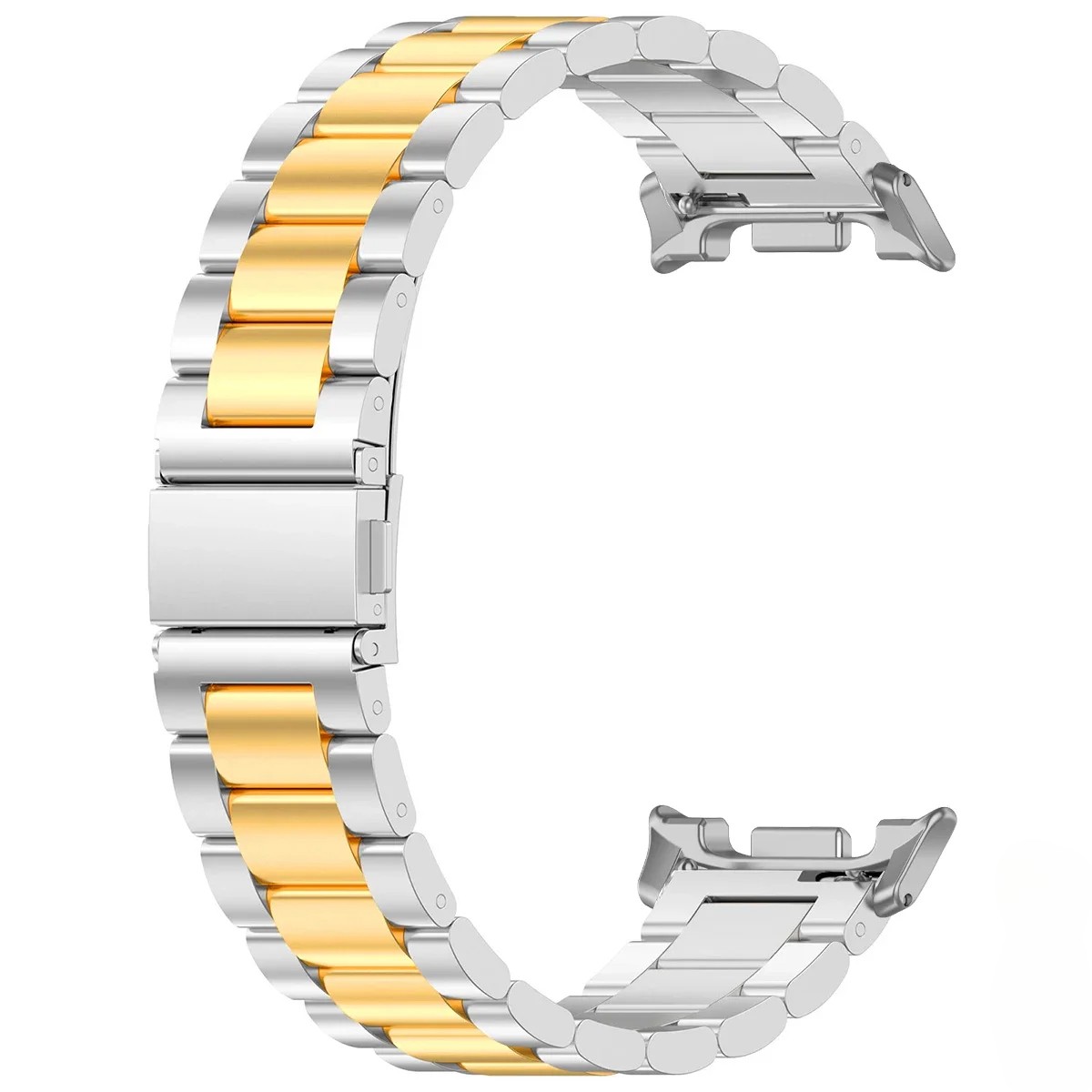 No Gap Steel Strap Metal Watch band for Samsung Galaxy Watch 8 40mm/44mm/46mm