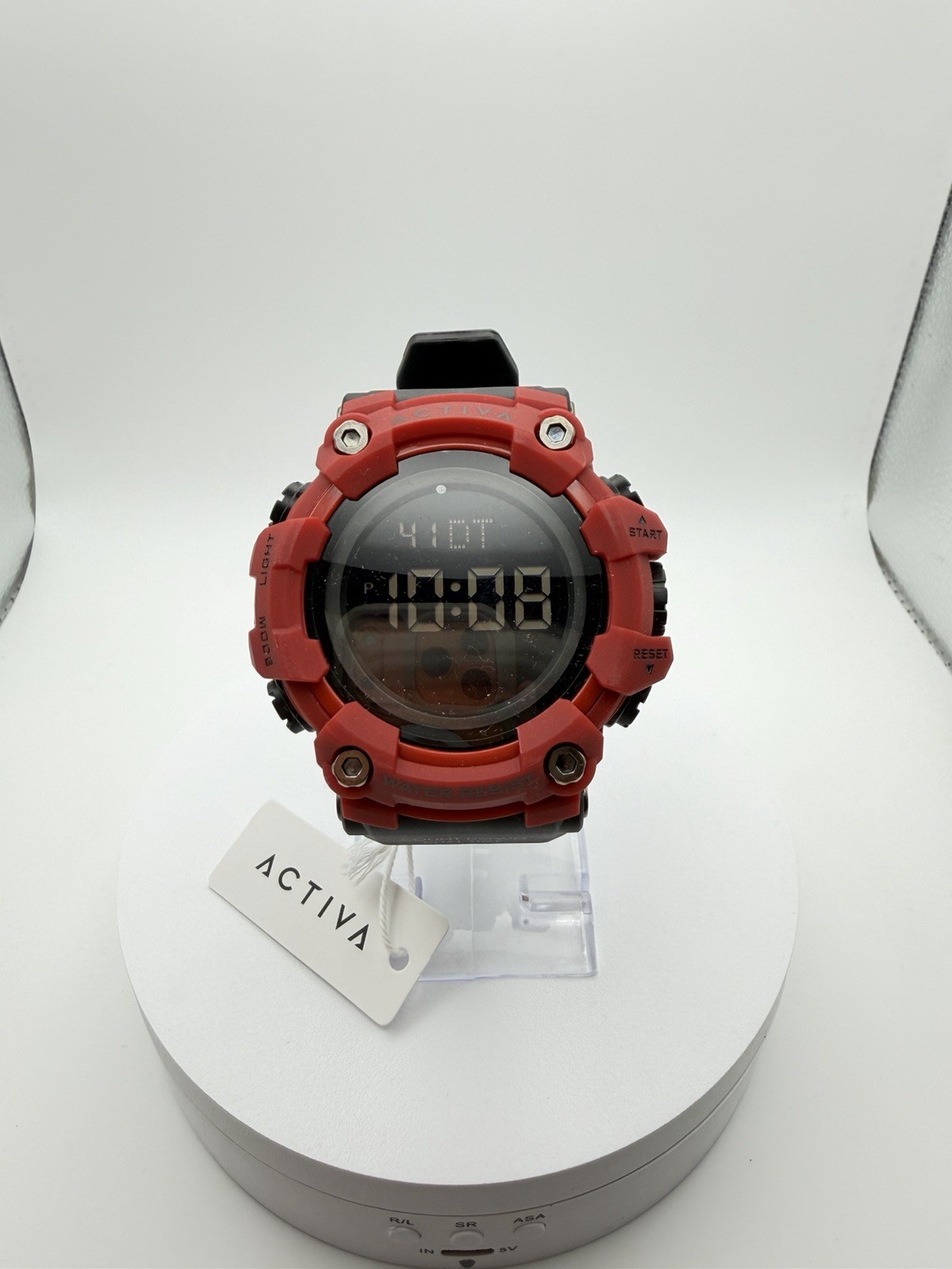 ACW1968-006 Activa Kadron x Invicta Digital Watch Men’s 53mm Black/Red