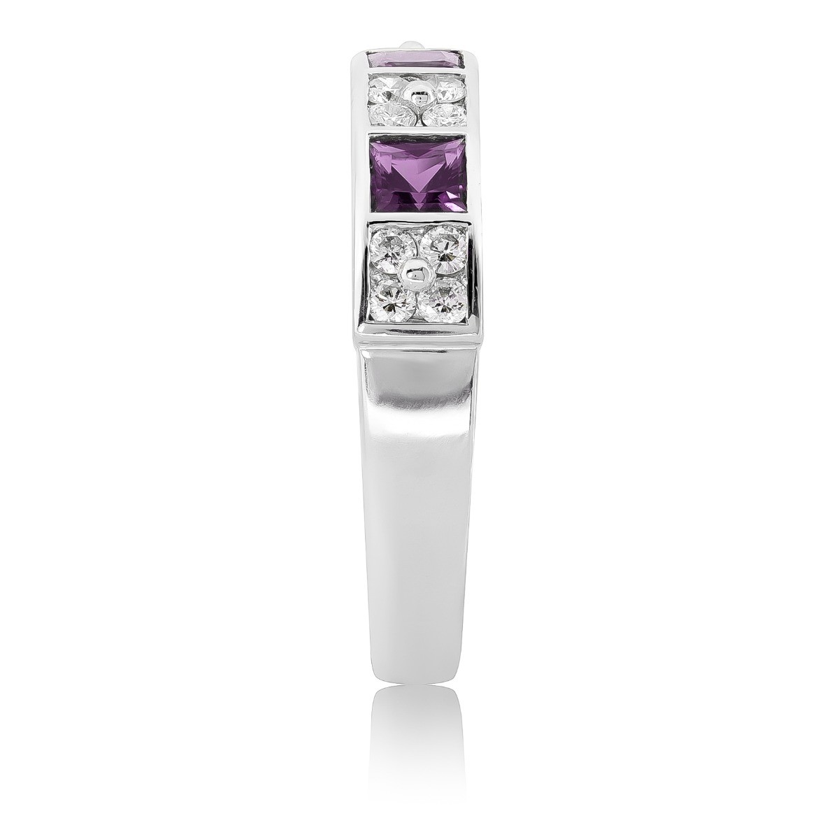 Untreated Alexandrite 0.74 cts in Platinum Ring w 0.30 cts Diamonds / GIA Report