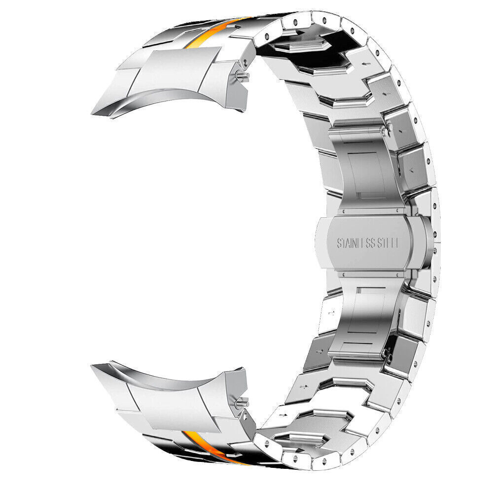 For Samsung Galaxy Watch 6 4 5 Pro 43mm 47mm Classic Stianless Steel Band Strap