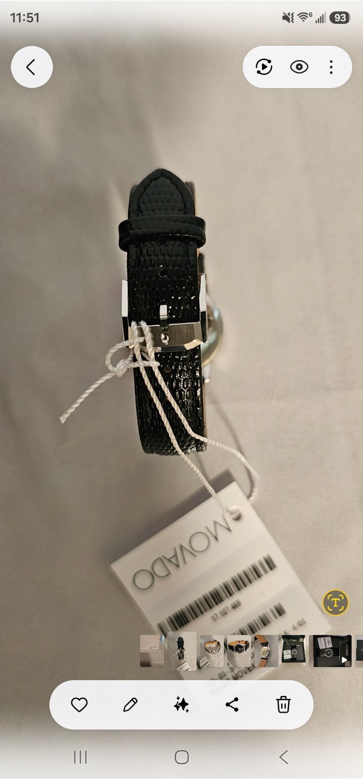 Movado 2100004 Museum Women Wrist Watch – Black
