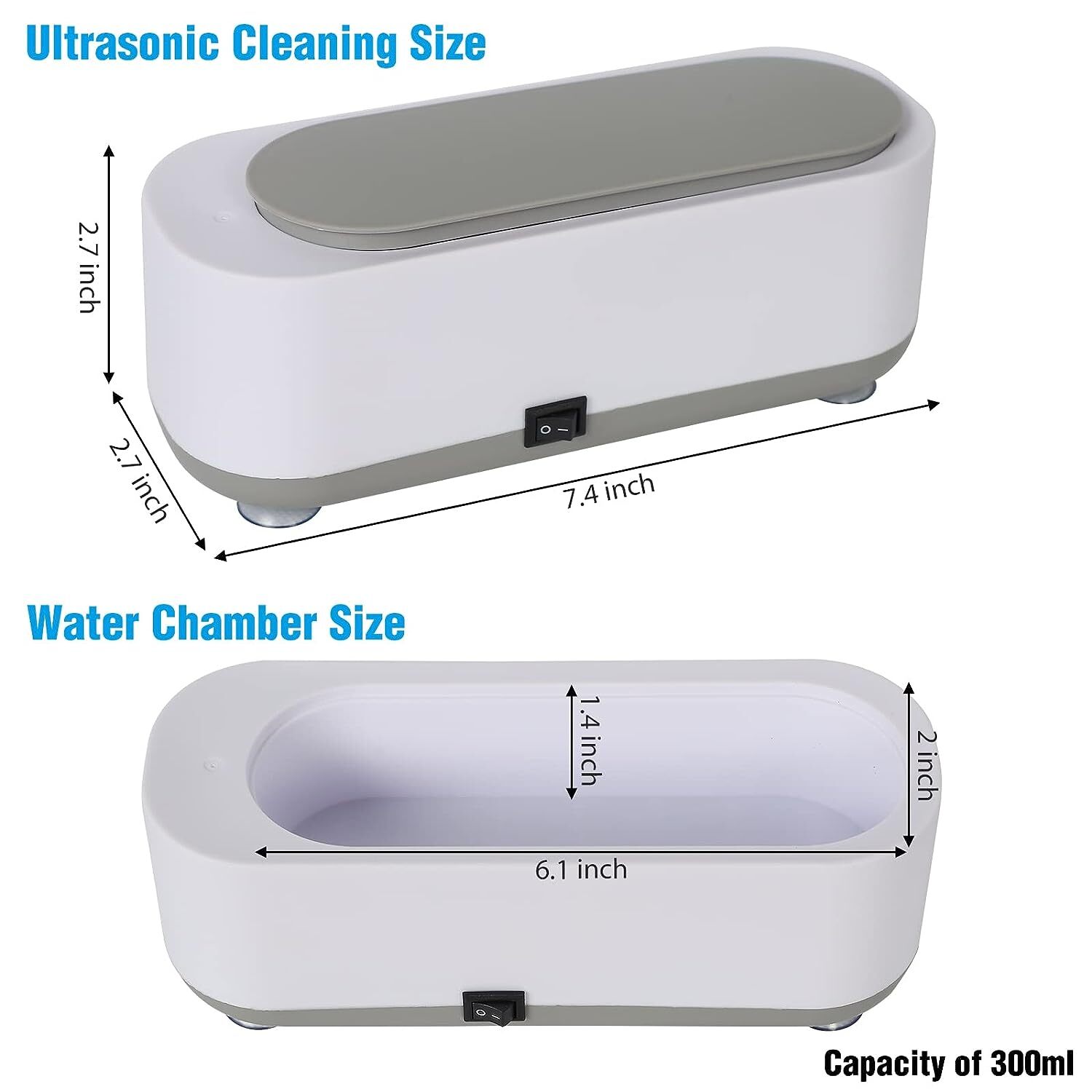 Ultrasonic Jewelry Cleaner Denture Glass Watch Ring Bath Tank Cleaning Machine
