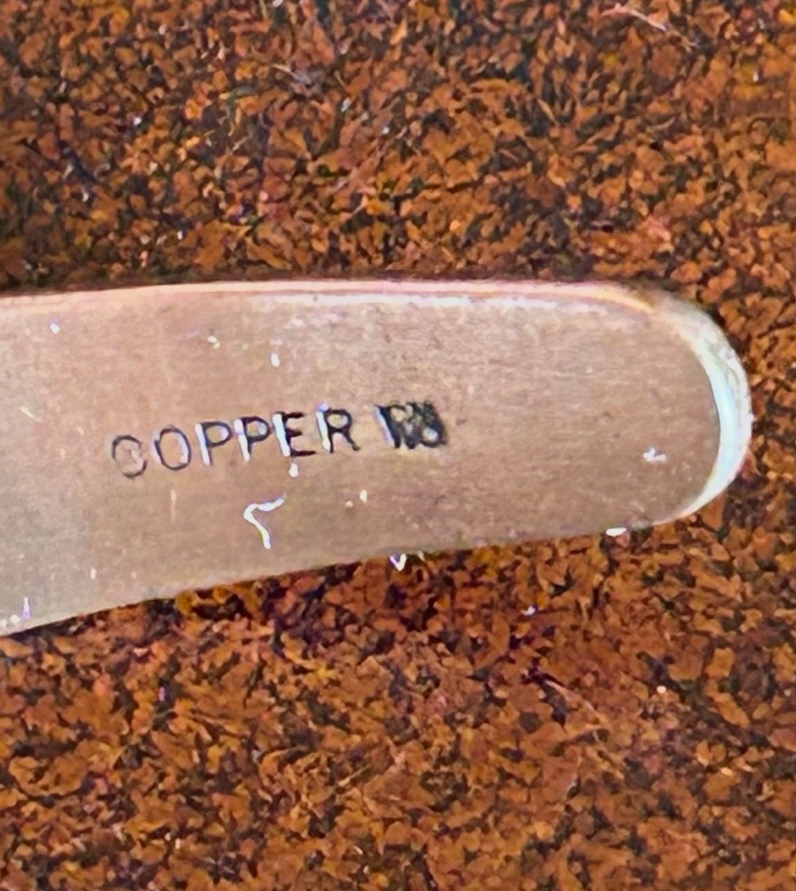 Vintage Copper Wheeler Manufacturing Co Southwest Cuff Bracelet