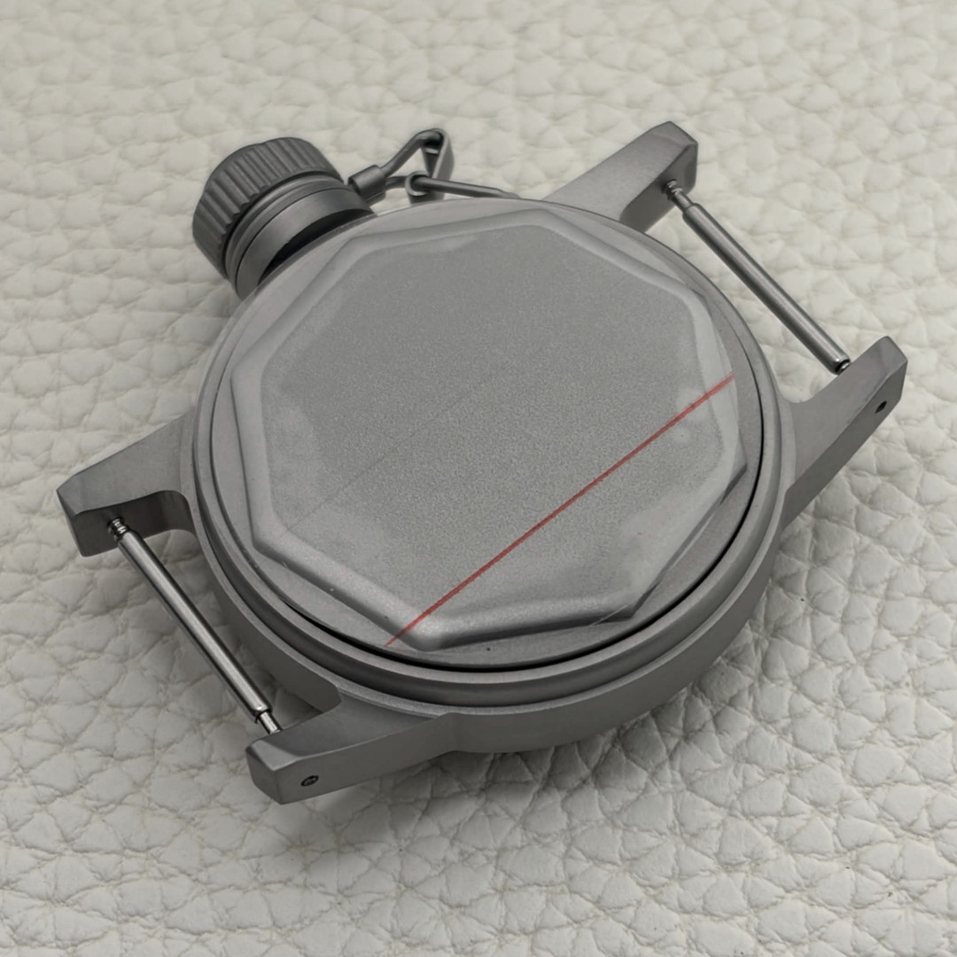 New 36mm Silver Matte World War II Military Frogman Watch Case Fit NH35 NH36 Mod