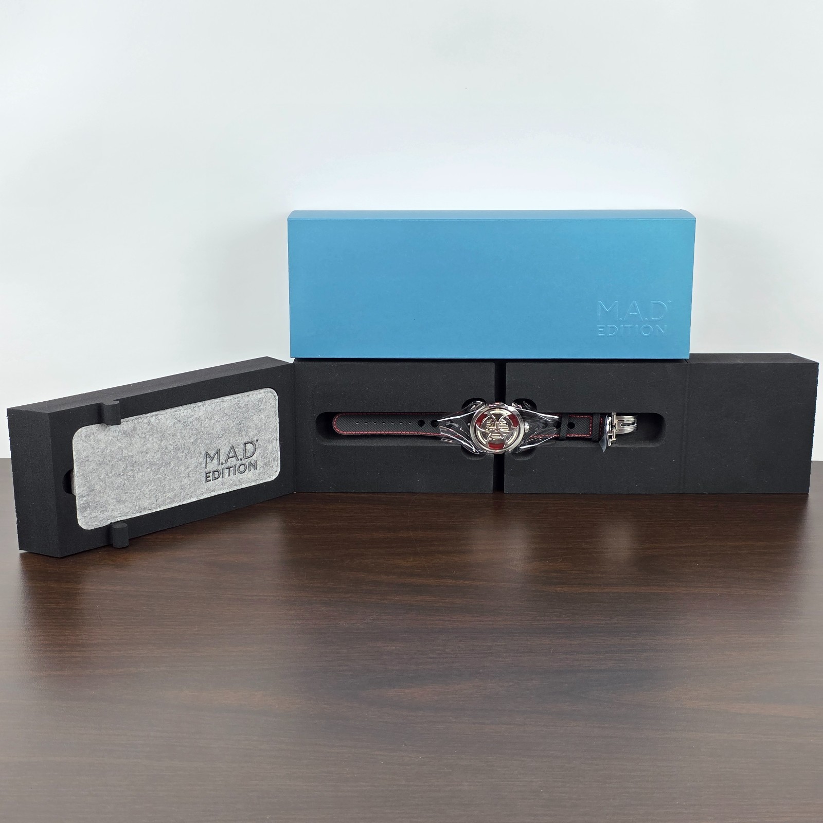 M.A.D. 1 RED Limited Edition MB&F MAD Gallery Watch – Medium Strap – NEW