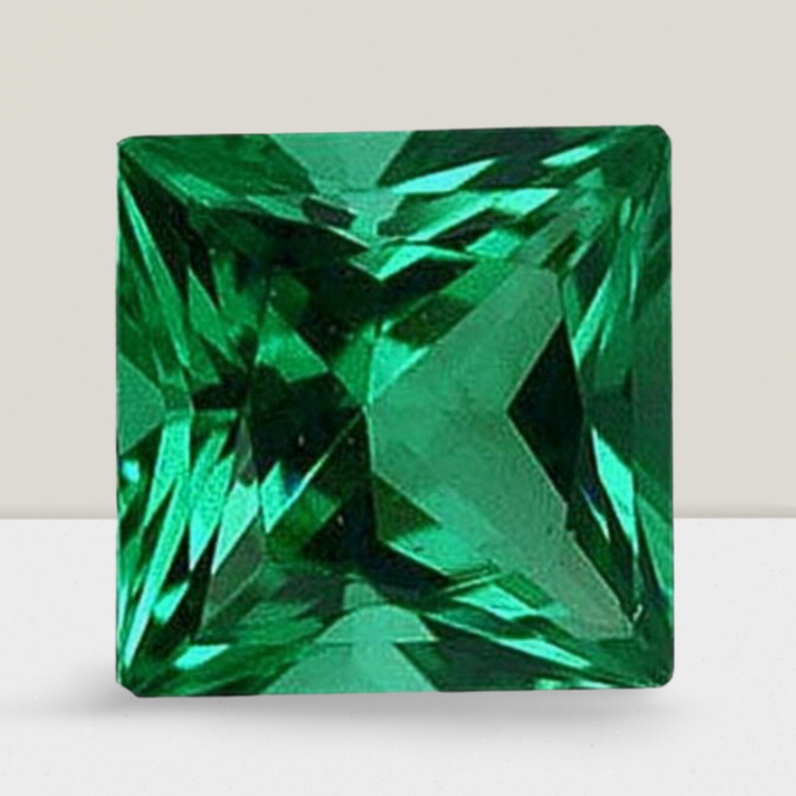 Emerald Square Cut Gemstone 6.1 Cts – 13 mm AAA+ Loose Gem #