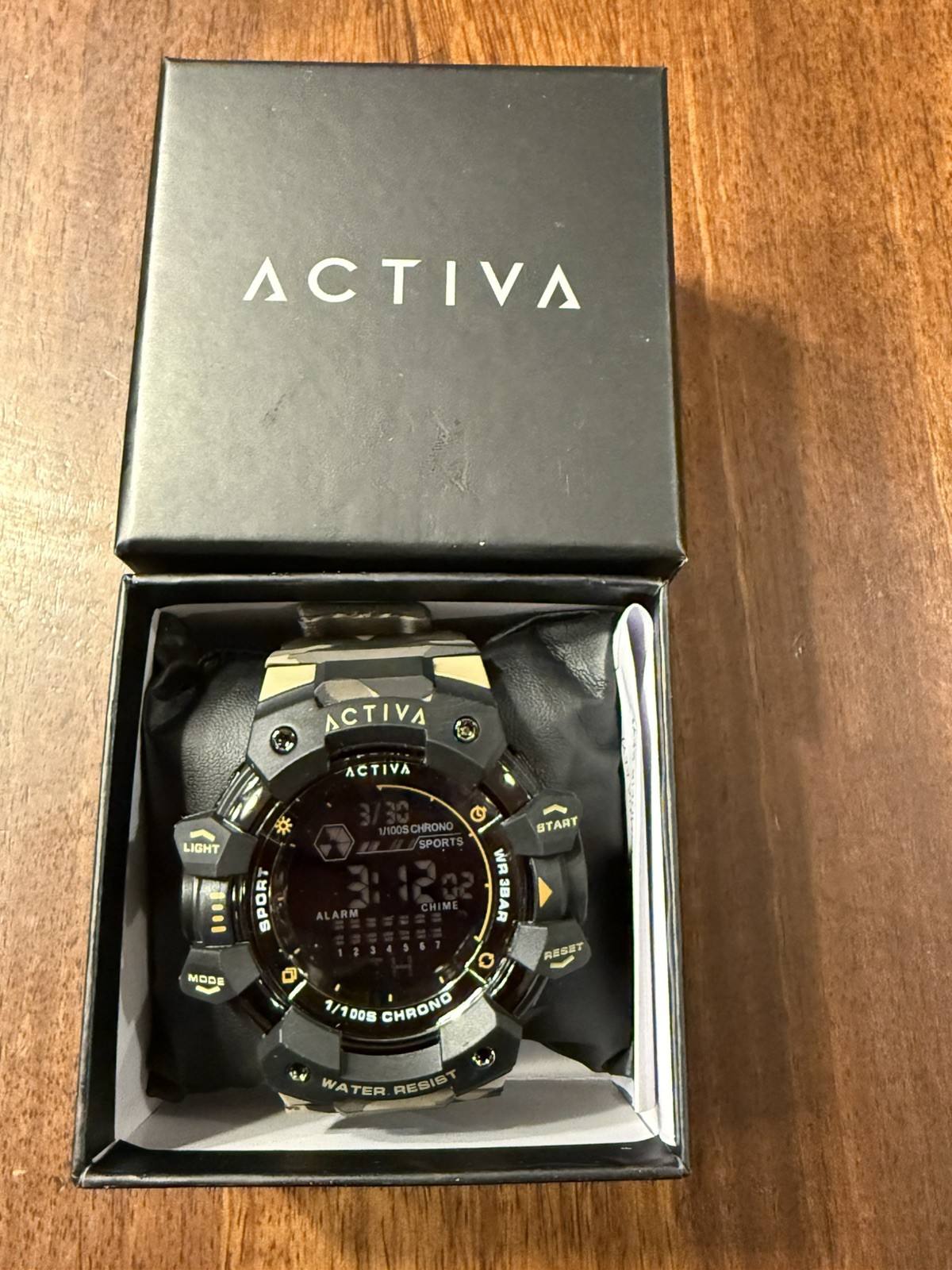Activa Armour X Invicta Men’s 50mm Camo Rubber Digital Watch ACW8050MC-001