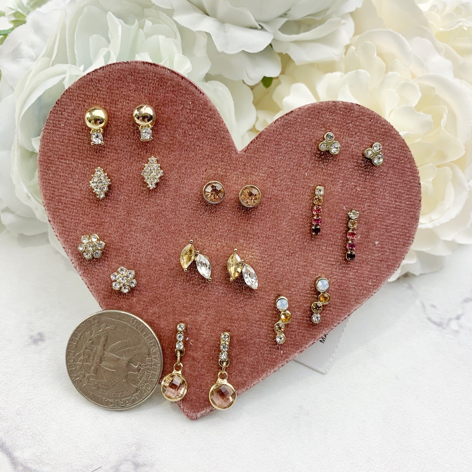 LOFT Ann Taylor – Heart Assorted Stud Earrings Set