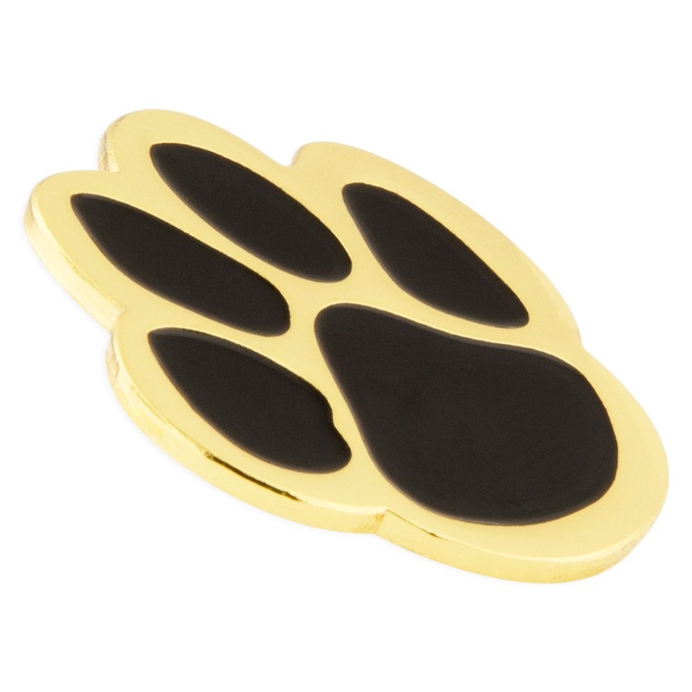 Animal Paw Print Enamel Pin – Quality Jeweler’s Metal, Die Struck, Enamel Filled
