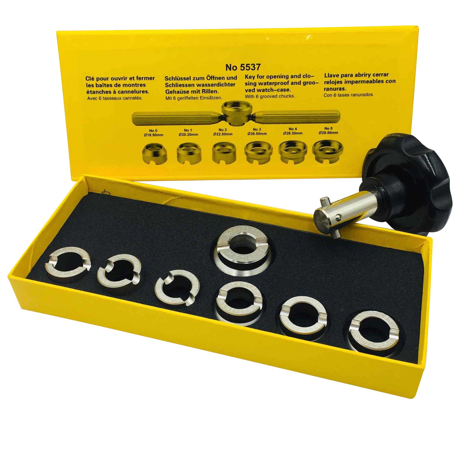 Watch Back Case Opener Cover Remover 5537 Key Closing Repair Tool for Rlx Tudor