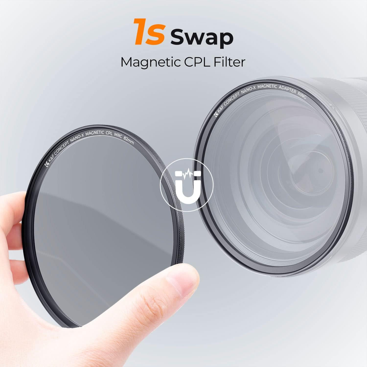 67Mm Magnetic Polarizing Filter + Magnetic Basic Ring Kit | 1S Swap, Magnetic Fi