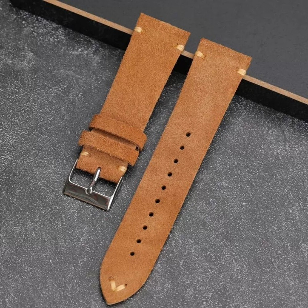 Genuine Cowhide Suede Leather Watch Band Strap 16mm-28mm Optional