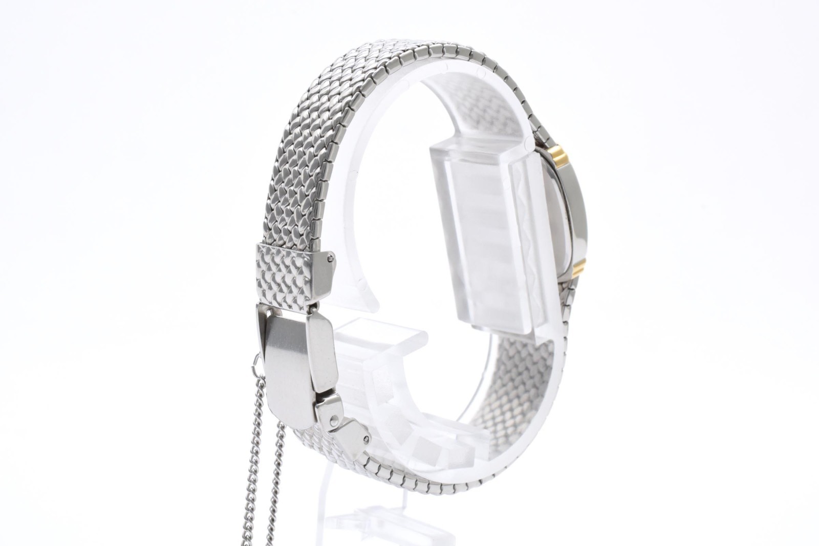 【 Exc+5 】 SEIKO Exceline 1221-5890 21mm Quartz Vintage White Dial Oval Watch