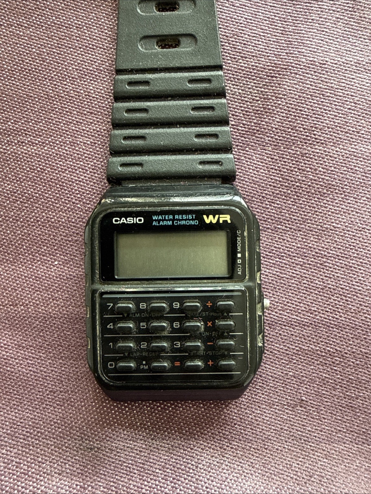 vintage Casio CA-53W calculator digital wristwatch.