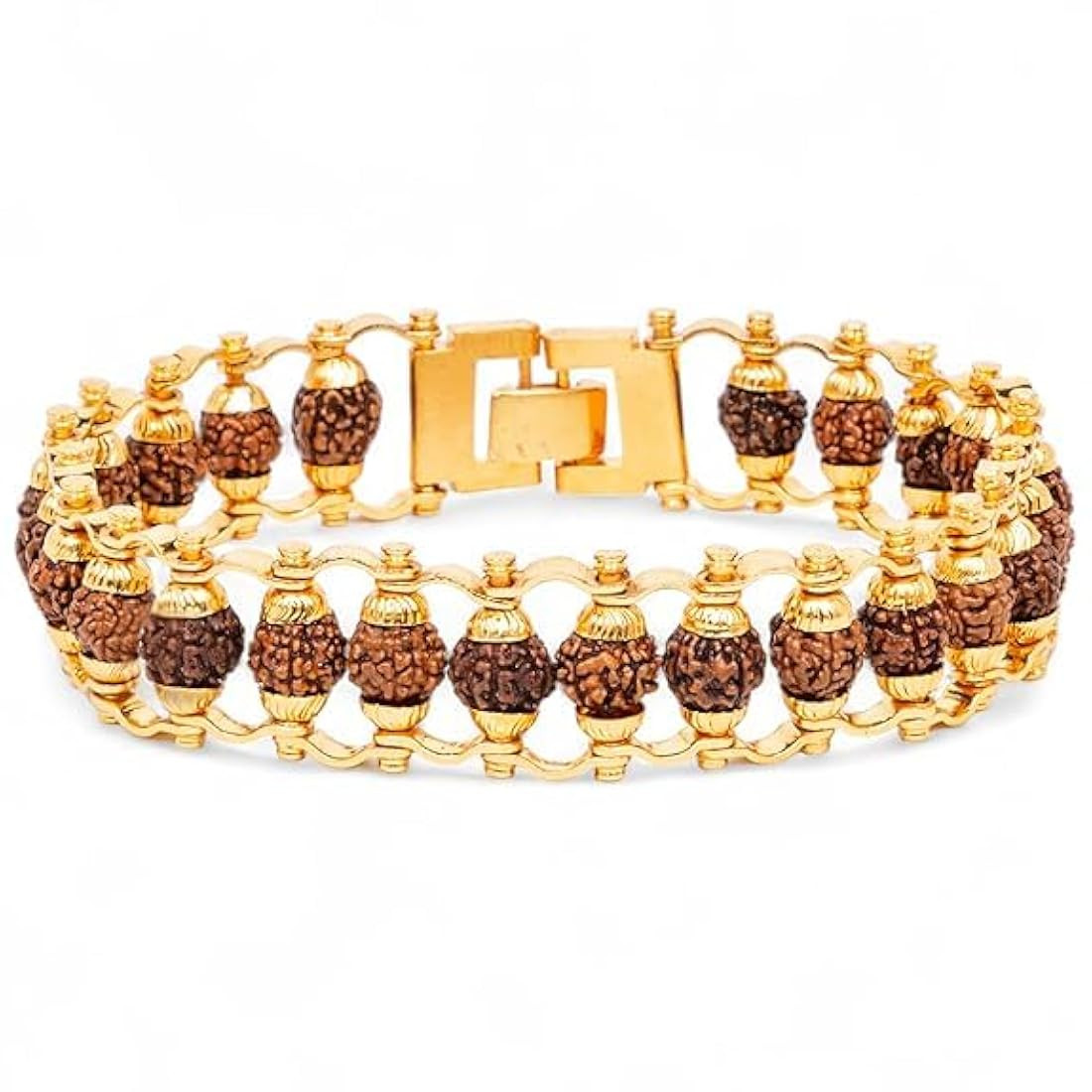 5 Face Rudraksha Bracelet With Asthadhatu Metal 5 Mukhi Rudraksh Energized