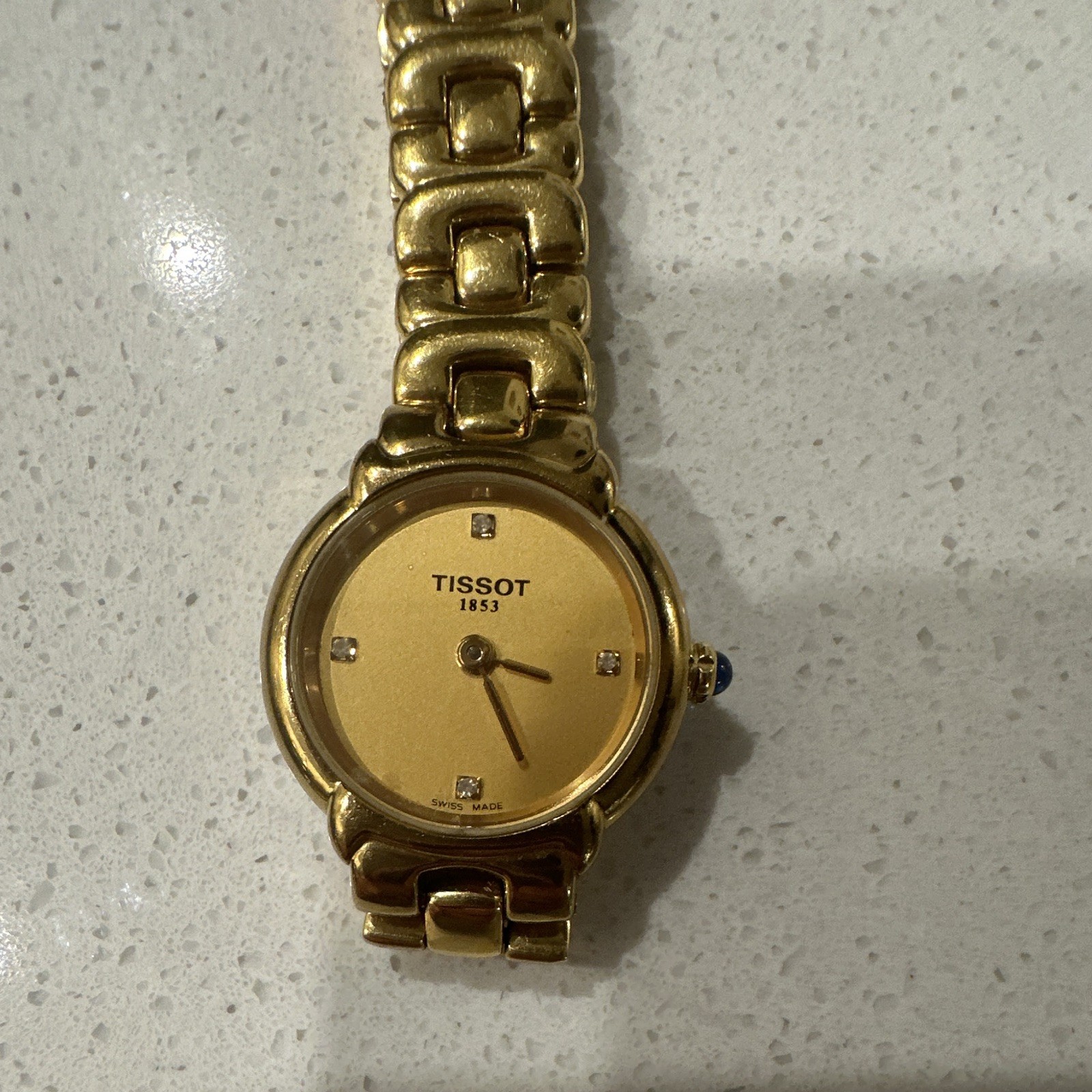 Tissot 1853 Swiss Made Quartz Women’s Gold Tone Analog Diamond Bracelet