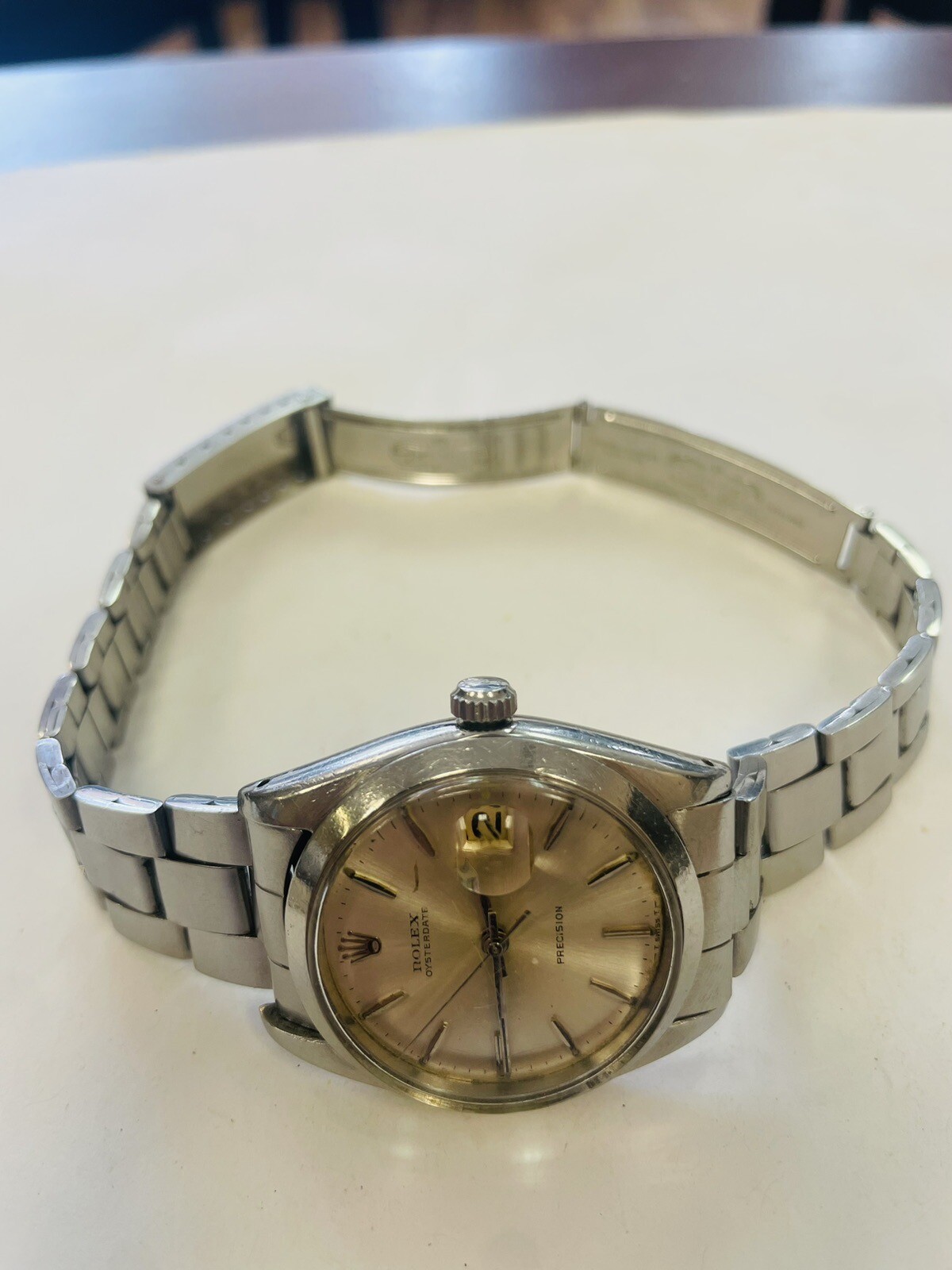 Rolex Oysterdate Precision 34mm Stainless Steel Bracelet Watch – 6694