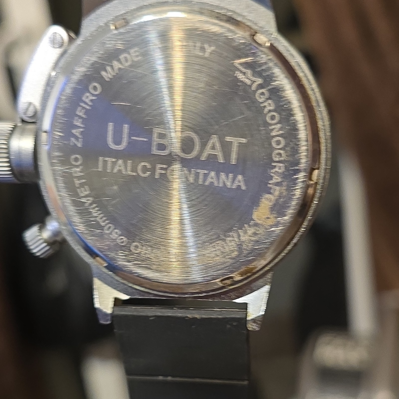 U-Boat Italo Fontana Men’s Blue Dial Chronograph Manual 45mm SS Rubber Strap