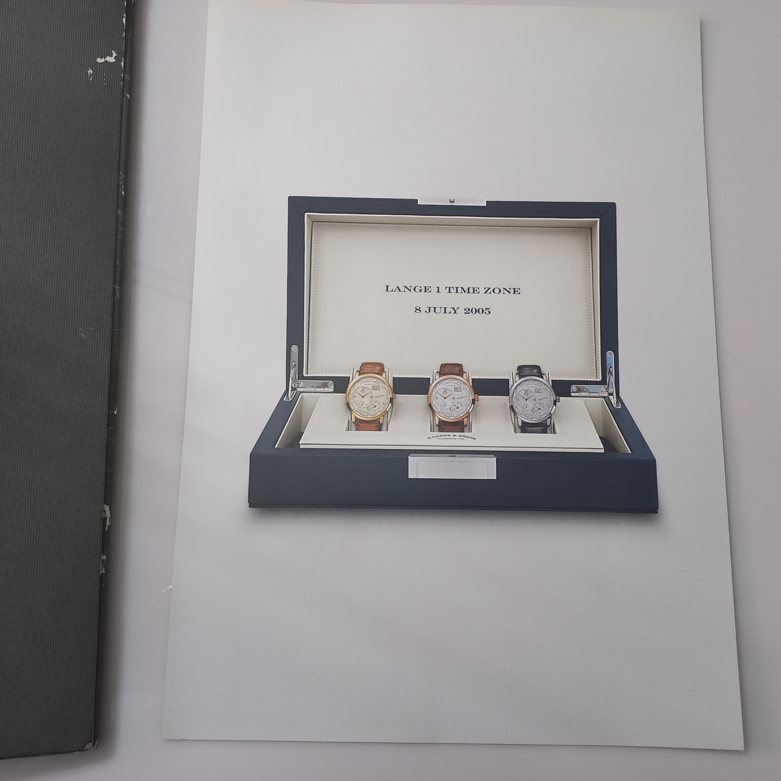 Rare 2005 A. Lange & Söhne Lange 1 Time Zone Press Kit & Technical Drawings