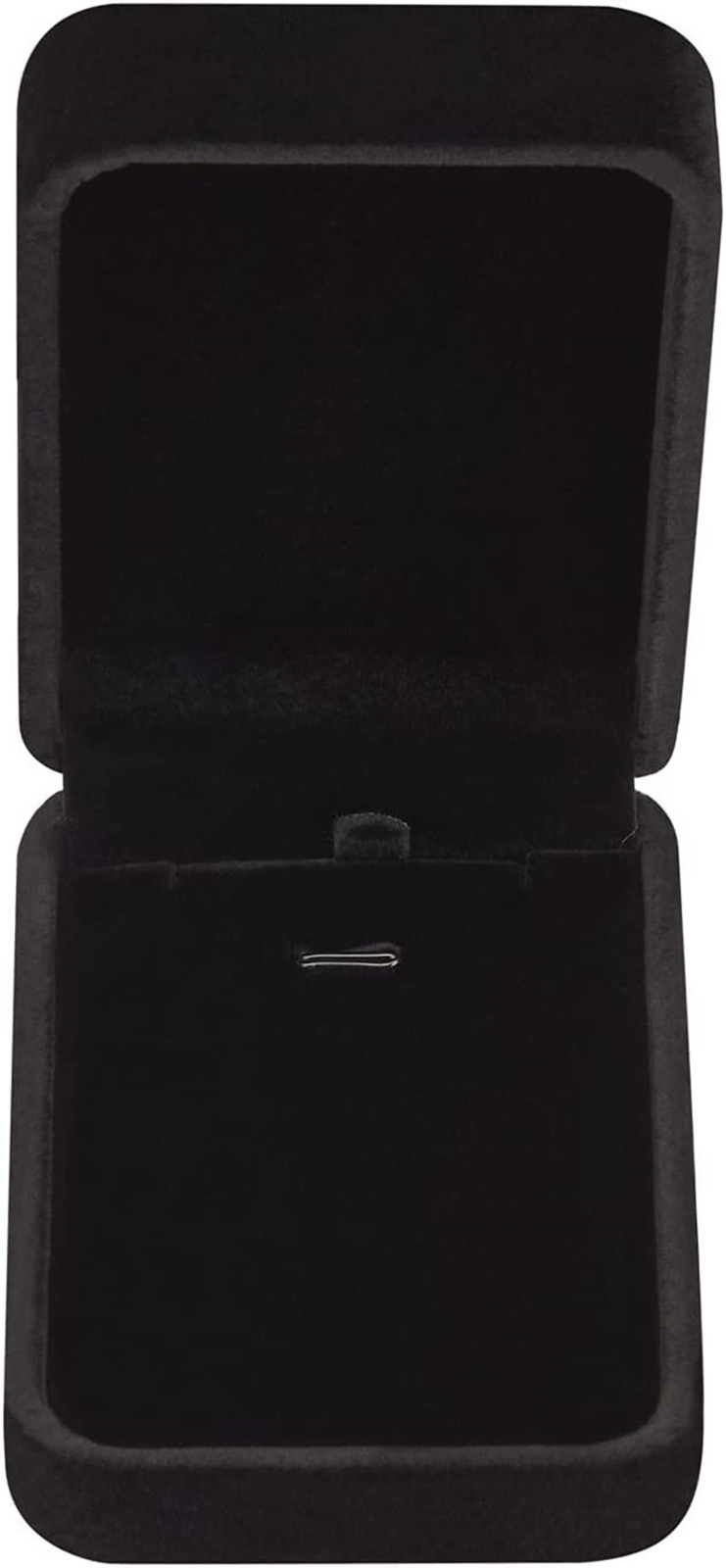High Quality Black Velvet Necklace Pendant Gift Box Case Jewelry Display