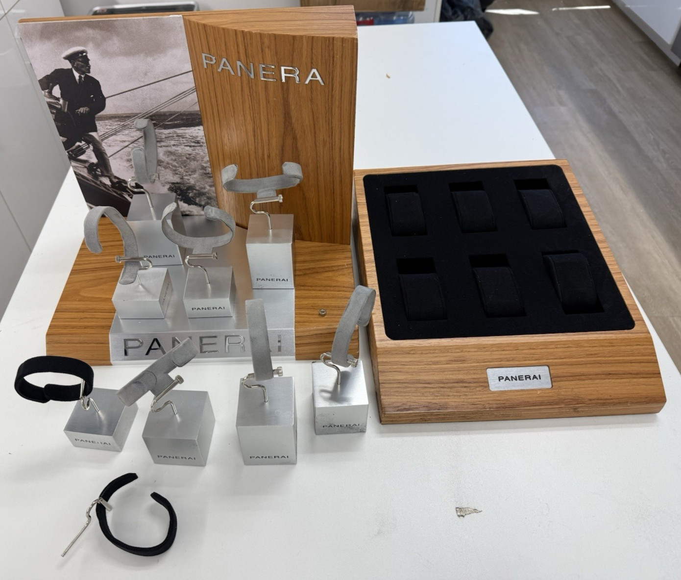 Panerai Authorized Dealer Watch Display Set As Pictured Great Condition!