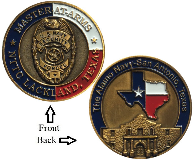 MA = Master-At-Arms ~ A-School ~ U.S. Navy Challenge Coins ~