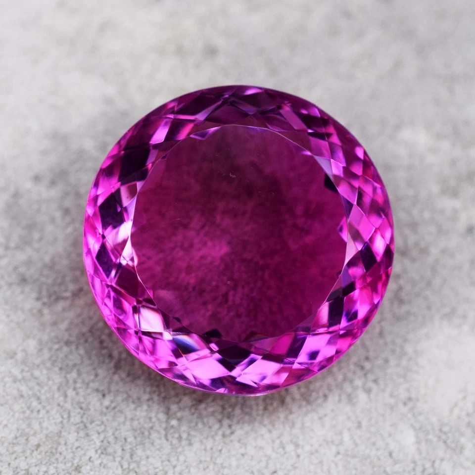 Huge 77.25 Ct Pink Spinel Round Faceted Cut Certified Loose Gemstone