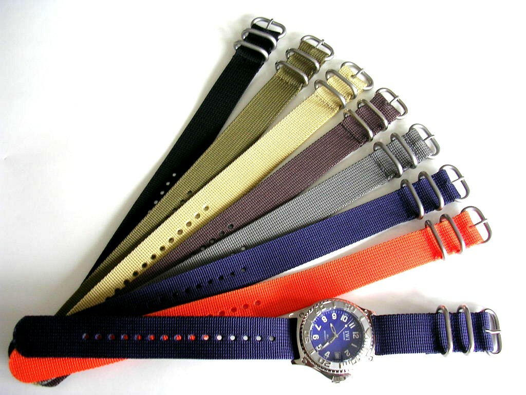 1pc NATO G10 UTC SS Ballistic Nylon military dive watch band strap IW SUISSE USA