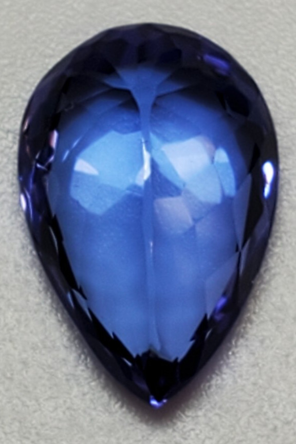 1.98 CTS , PEAR-SHAPED, TEARDROP CUT BLUE TANZANITE 10.25 MM – USA SELLER