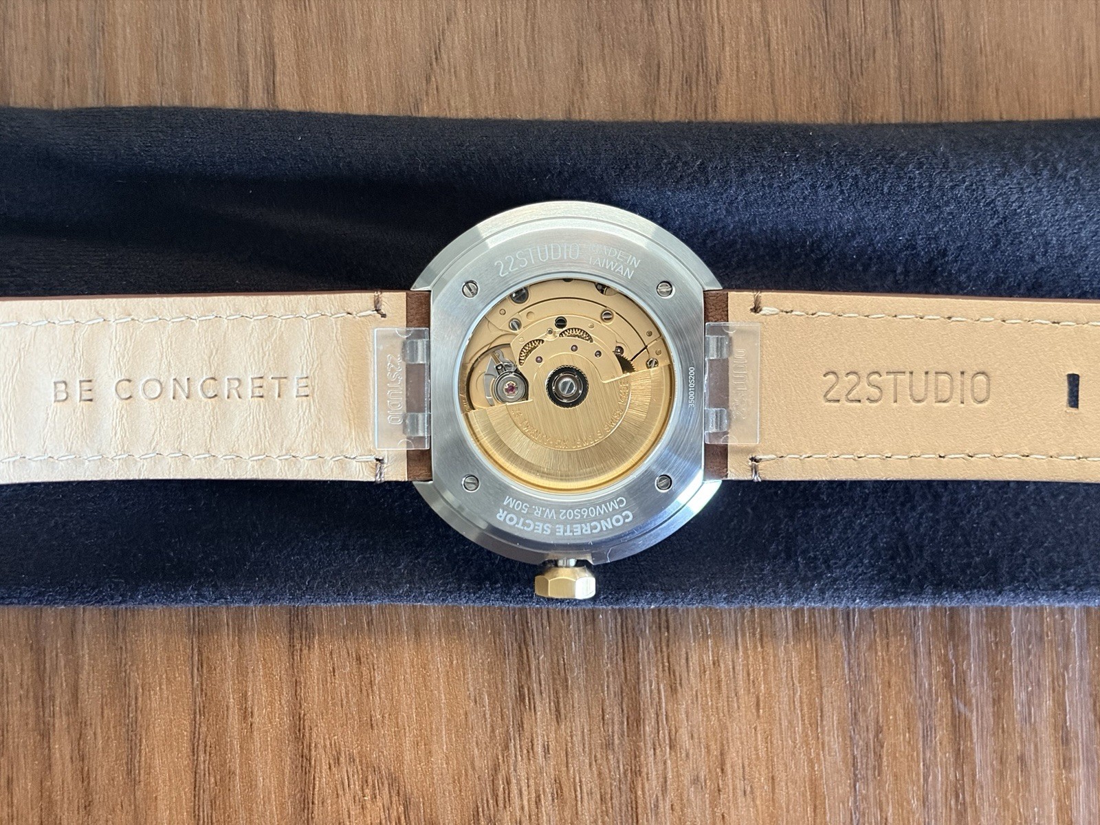 22STUDIO Concrete Sector Watch 43mm Automatic New Classic Edition