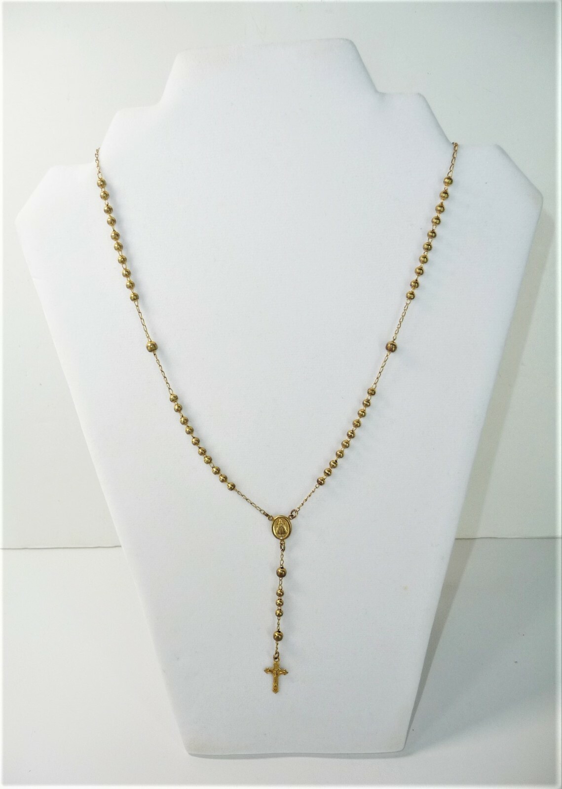 Milanus Rosary Christian Cross Ornate Embellished Faith Necklace