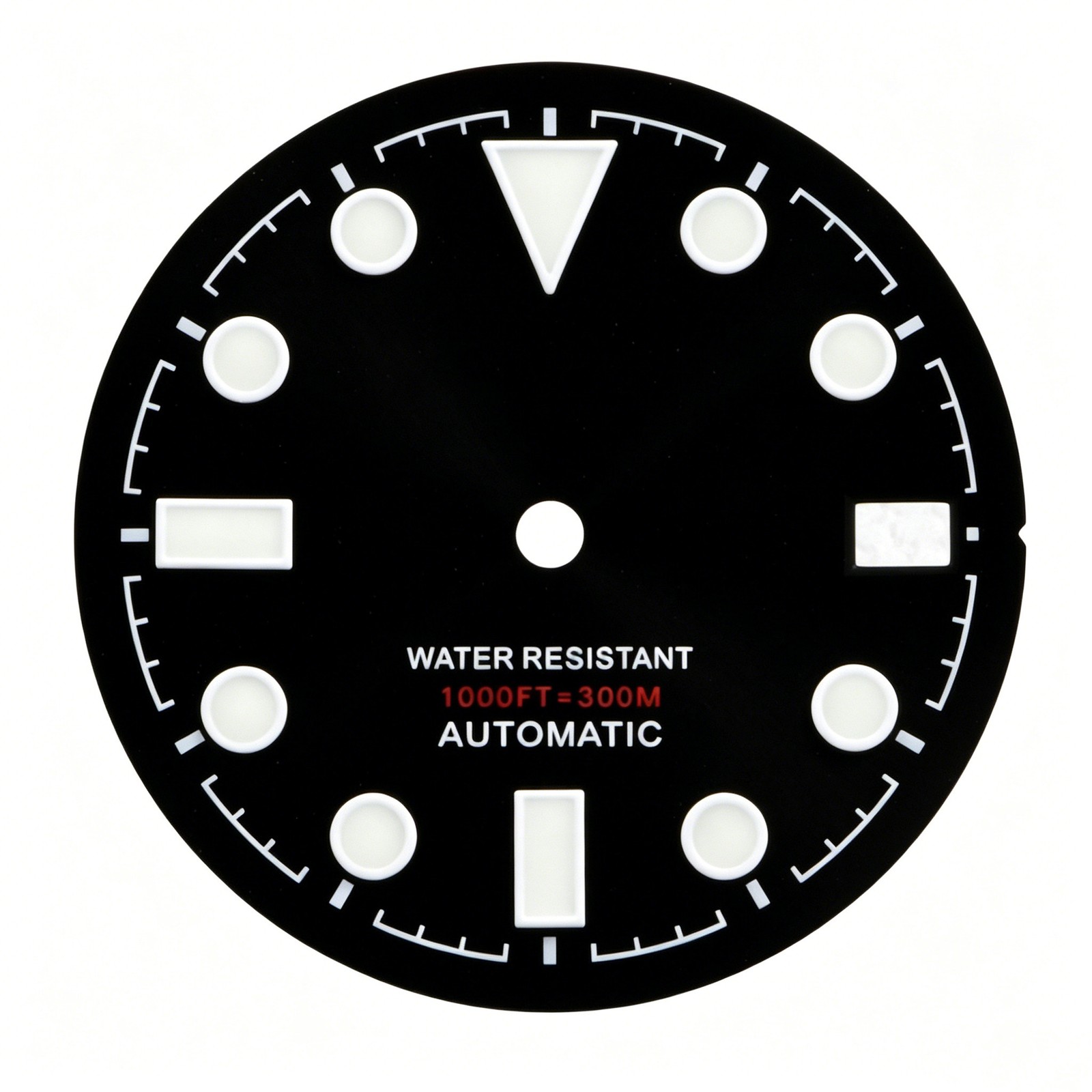 28.5mm Black Dial BGW9 Blue Lume Dot Indices Fit Auto Mod
