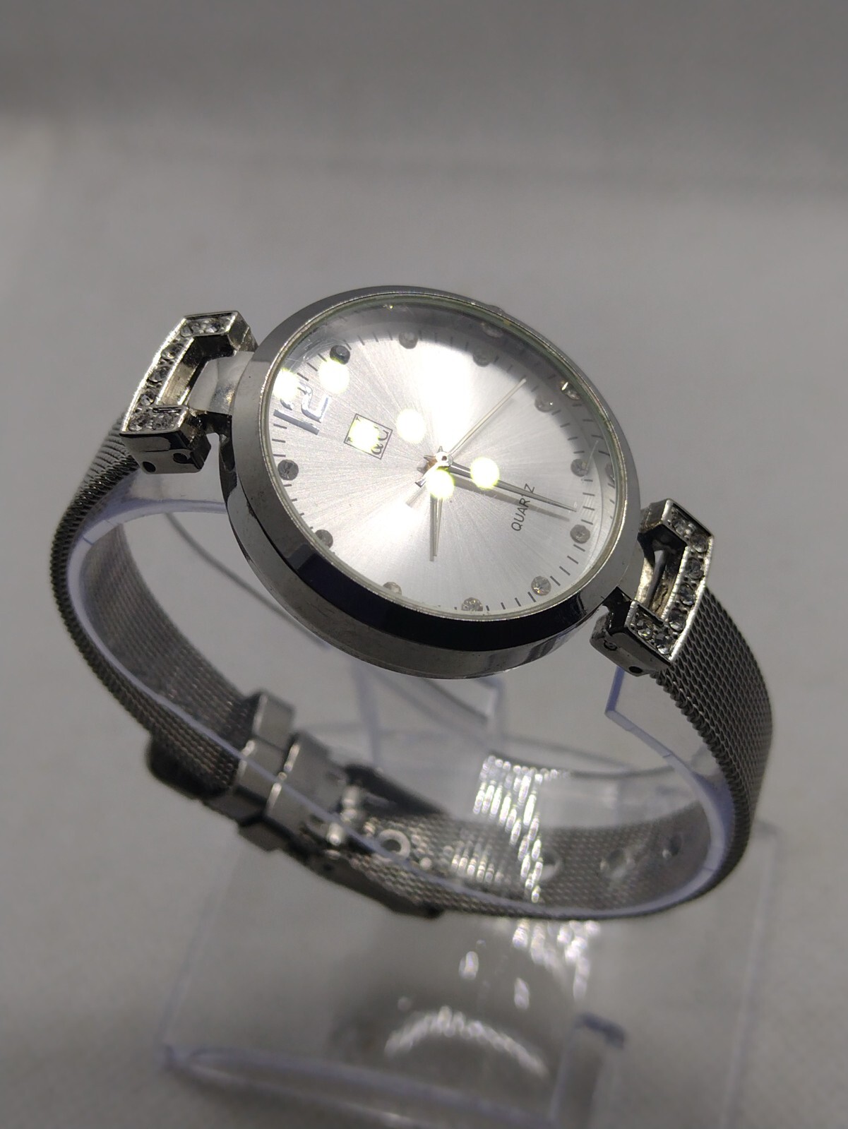 NY&C Watch Crystals Silver tone Bracelet Watch Bangles Women’s girls female