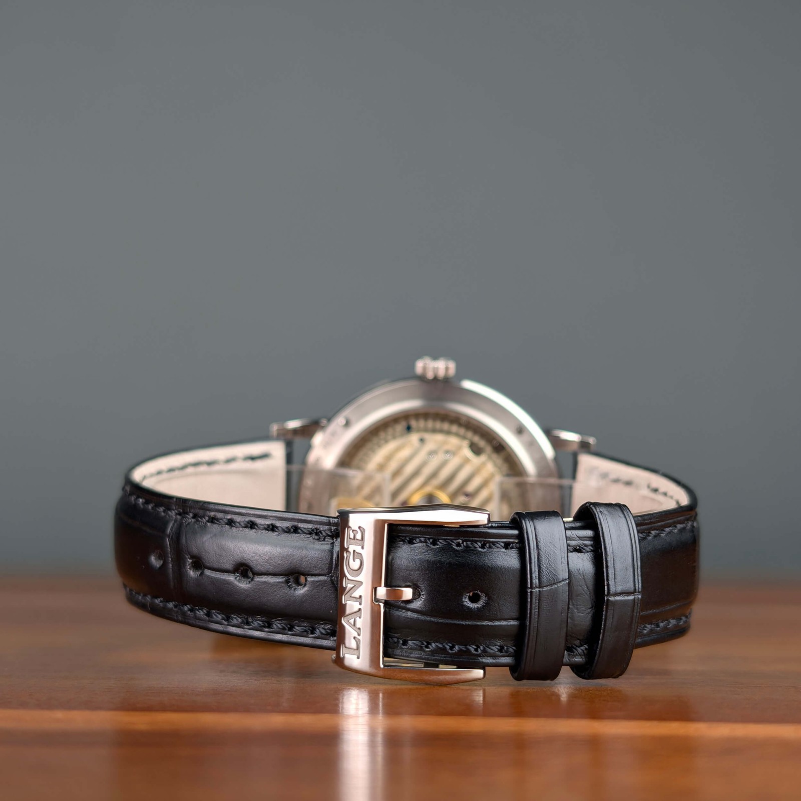 2022 Box & Papers + New Lange Strap A. Lange & Sohne Saxonia Moon Phase 384.029