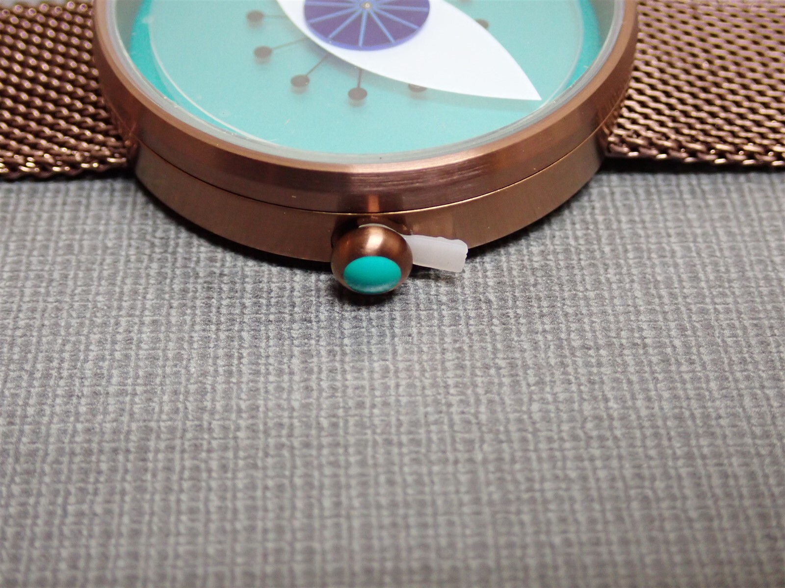 NEW Projects Watches PJT-7223 Ray Blue 40mm Brown Mesh Metal Band Watch