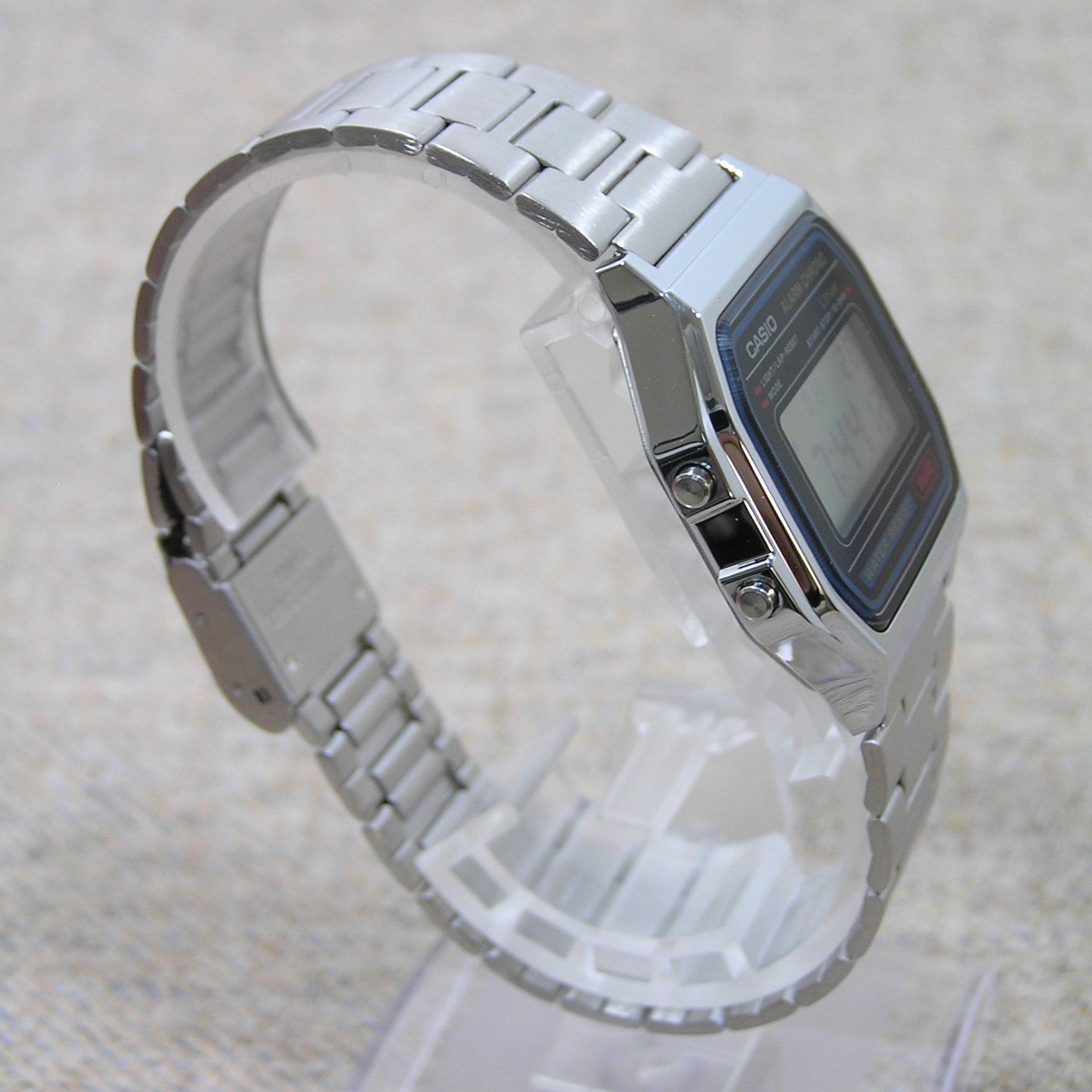 UK STOCK CASIO A158WA-1JH Japan Exclusive Digital Watch Imported Model Silver
