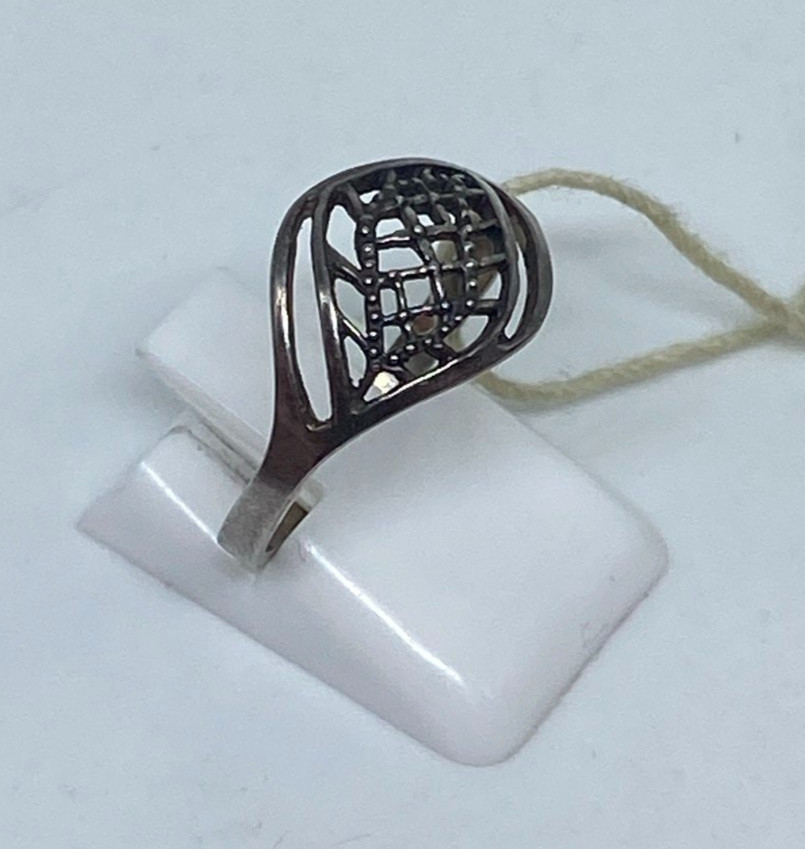 Rings Silver 925 Size 8.5 . Weight 1.95 g. Soviet Vintage Jewelry USSR