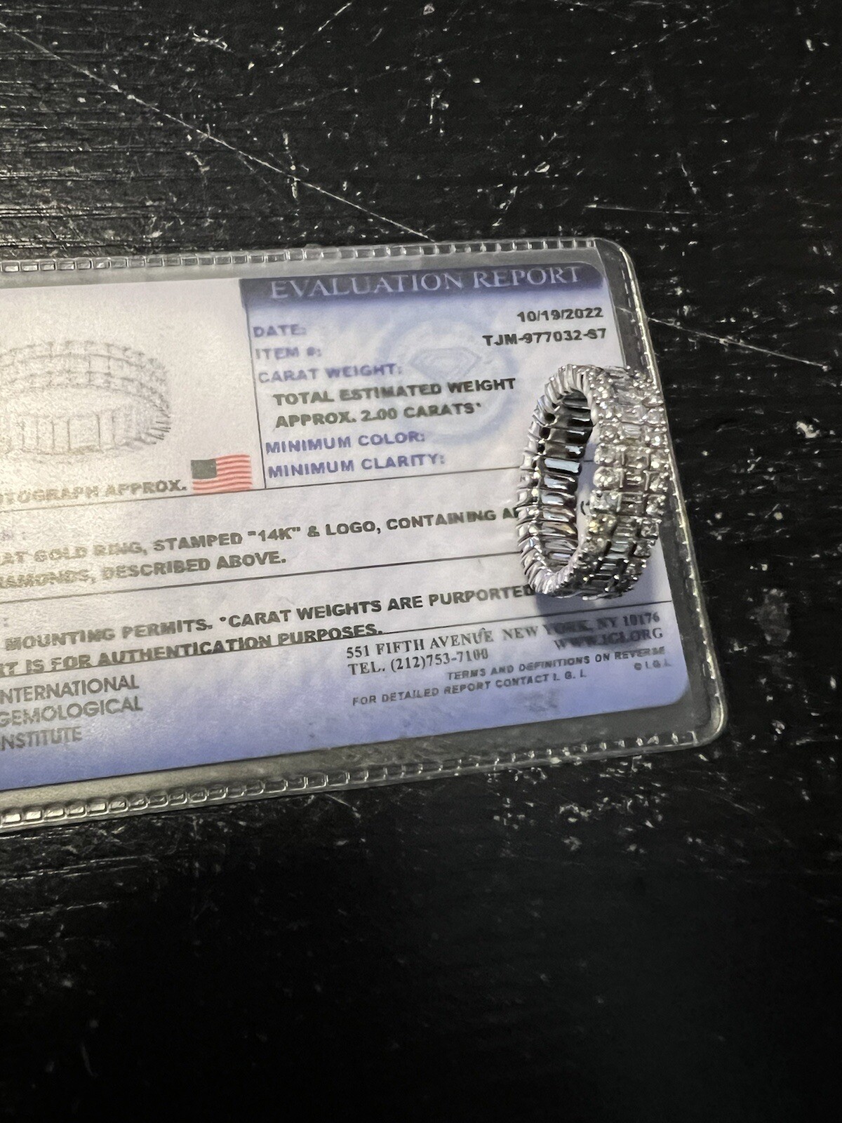 Approx.2.00 Carat Natural Diamond Stretchable Eternity Band Ring 14K White Gold