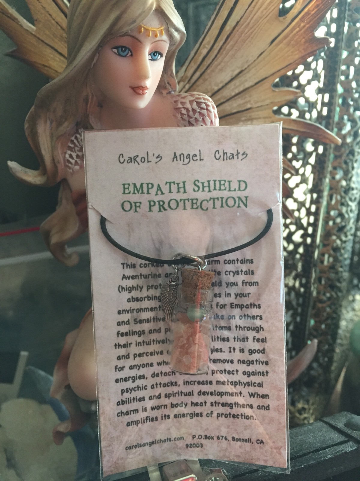 EMPATH SHIELD OF PROTECTION Necklace by Moonlit Cottage Carol’s Angel Chats®