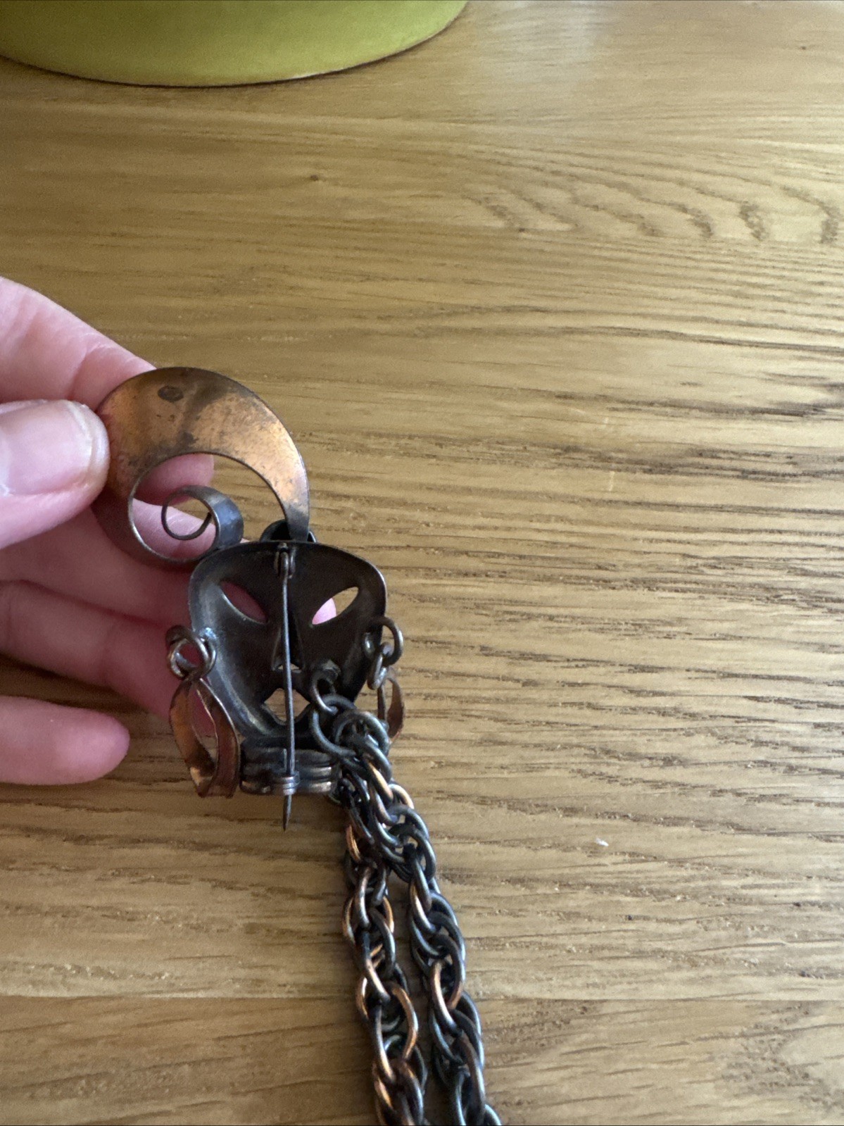 Vintage Cooper 1940’s Asian Duette Brooch Pin