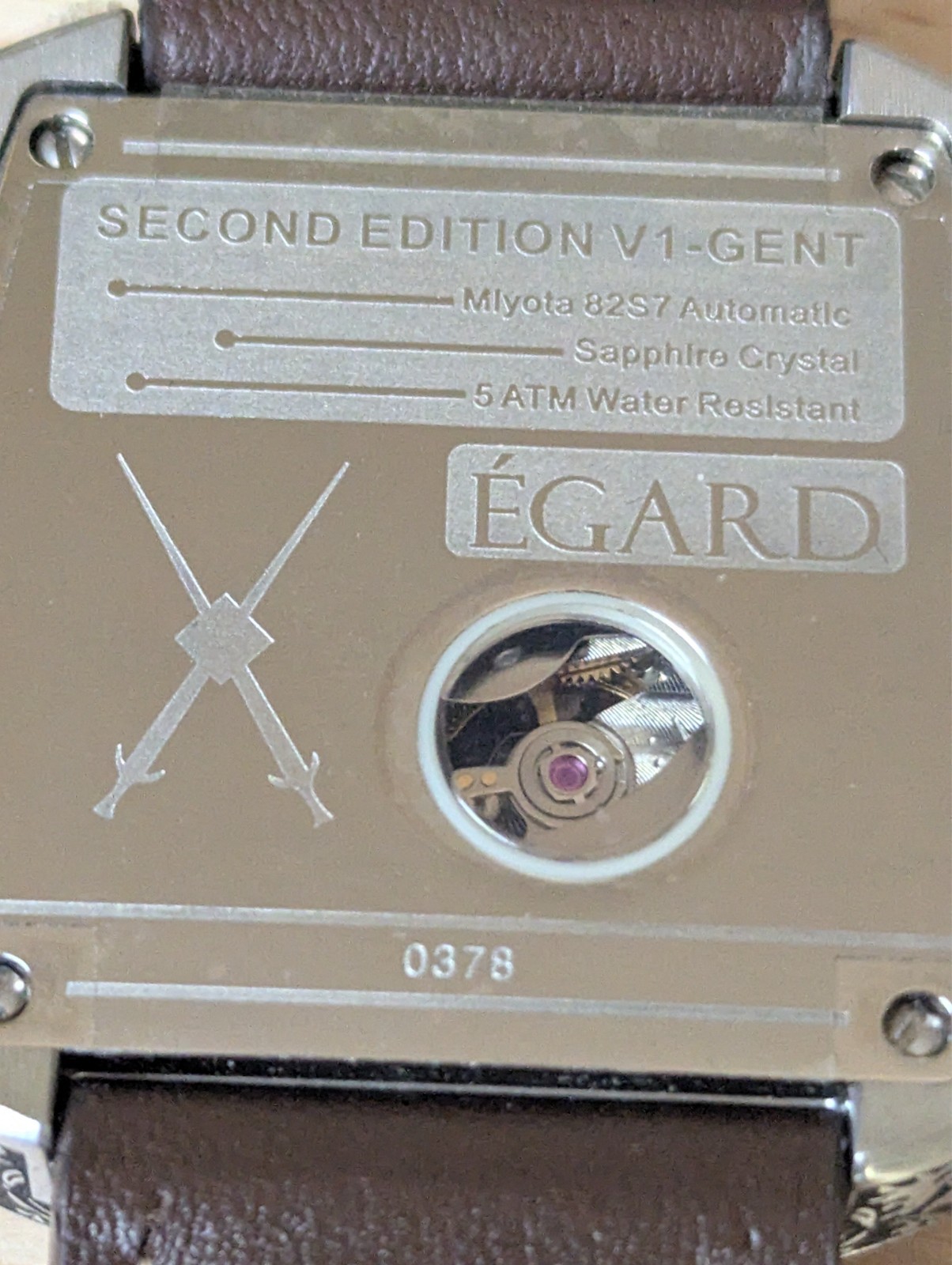 Egard V1 Gent Automatic Watch With Engraved Case