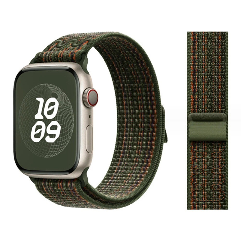 Nylon Sport Loop Band Strap for Apple Watch 11 10 9 8 7 6 5 SE 40-49mm Ultra 3 2