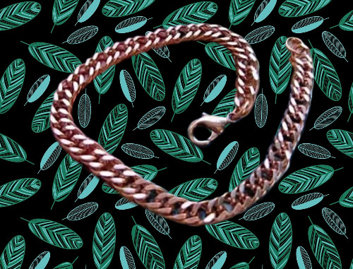 Solid Copper Anklet CA652G – 1/4 of an inch wide – Available in 8 to 11 inches.