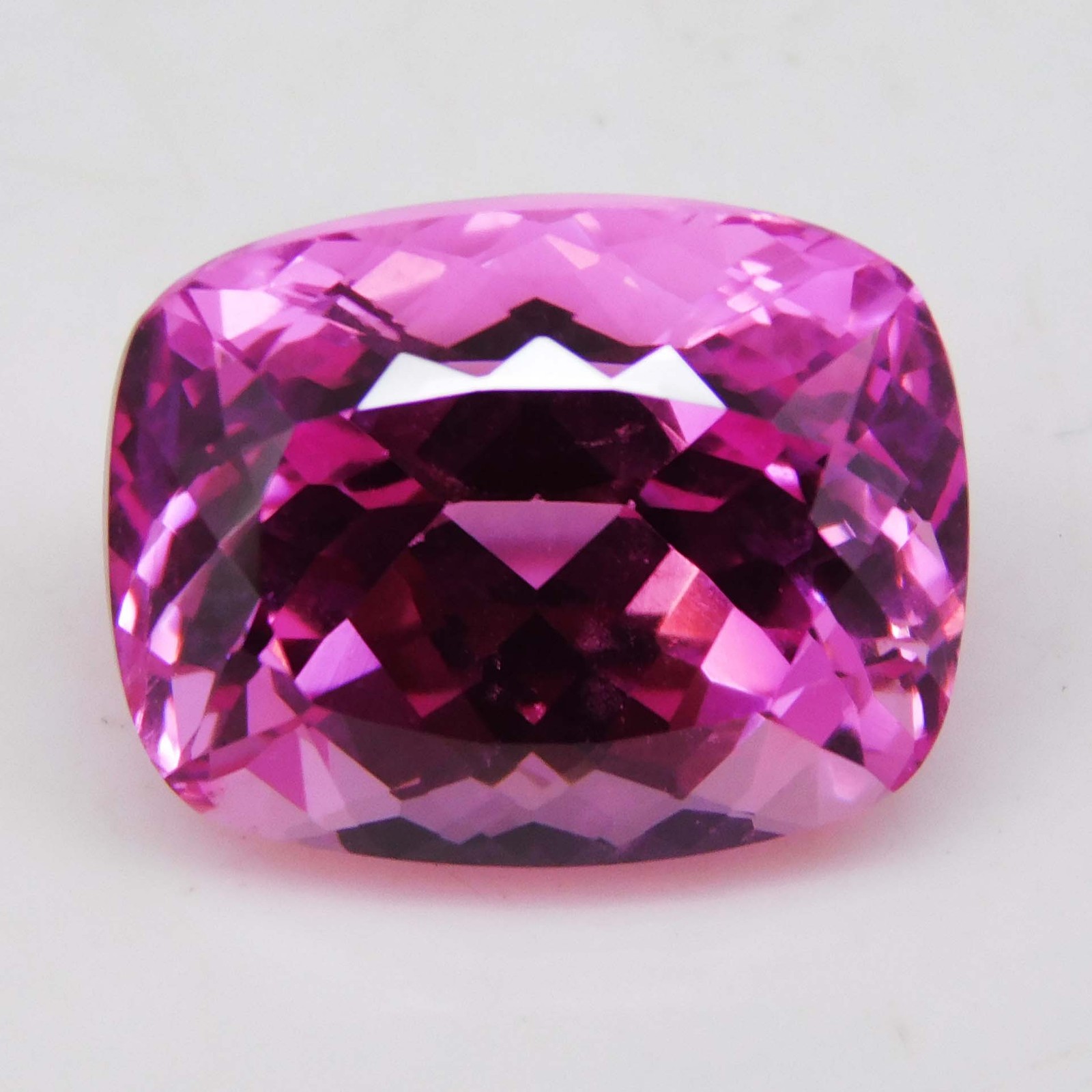 Stunning 14.85 Ct Natural Pink Sapphire Cushion Cut Certified Loose Gemstone