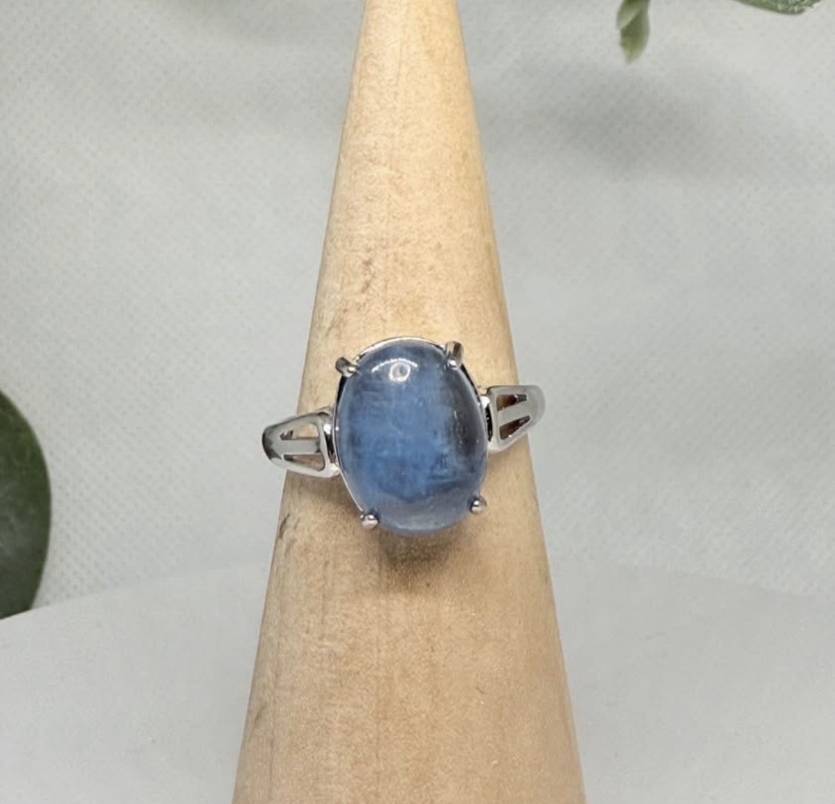 Aquamarine Adjustable Ring 12.6/10.6MM