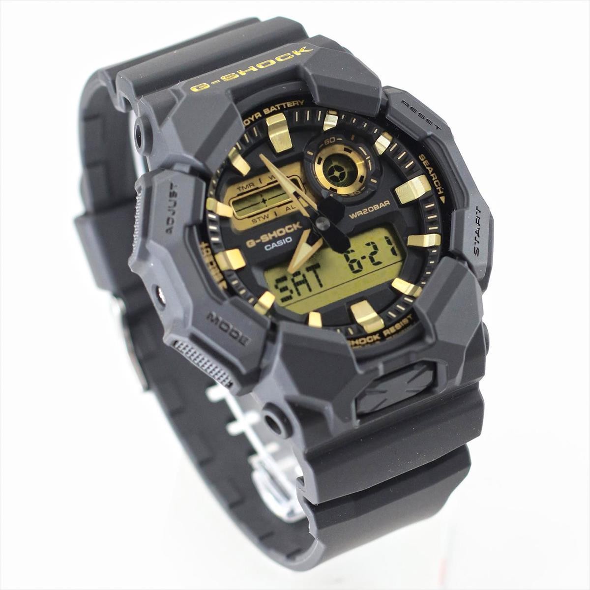 CASIO G-SHOCK GA-010GB-1A9JF Black and Gold Series Analog Digital Watch 51.9mm