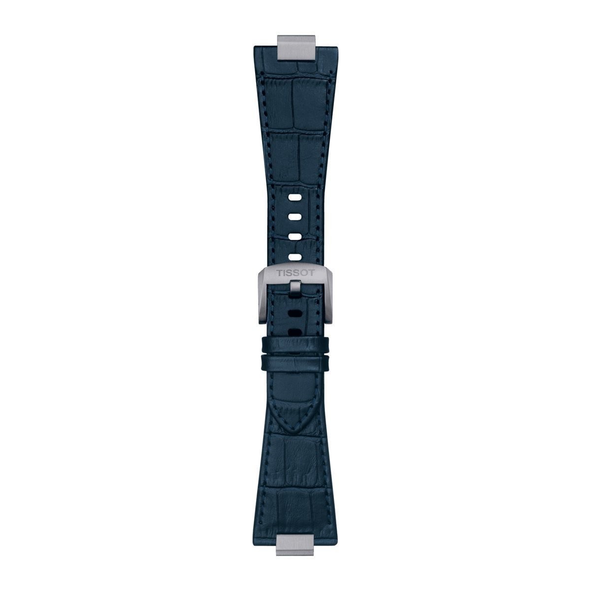 Tissot PRX Original Replacement Dark Blue Leather Watch Band Strap T600047701