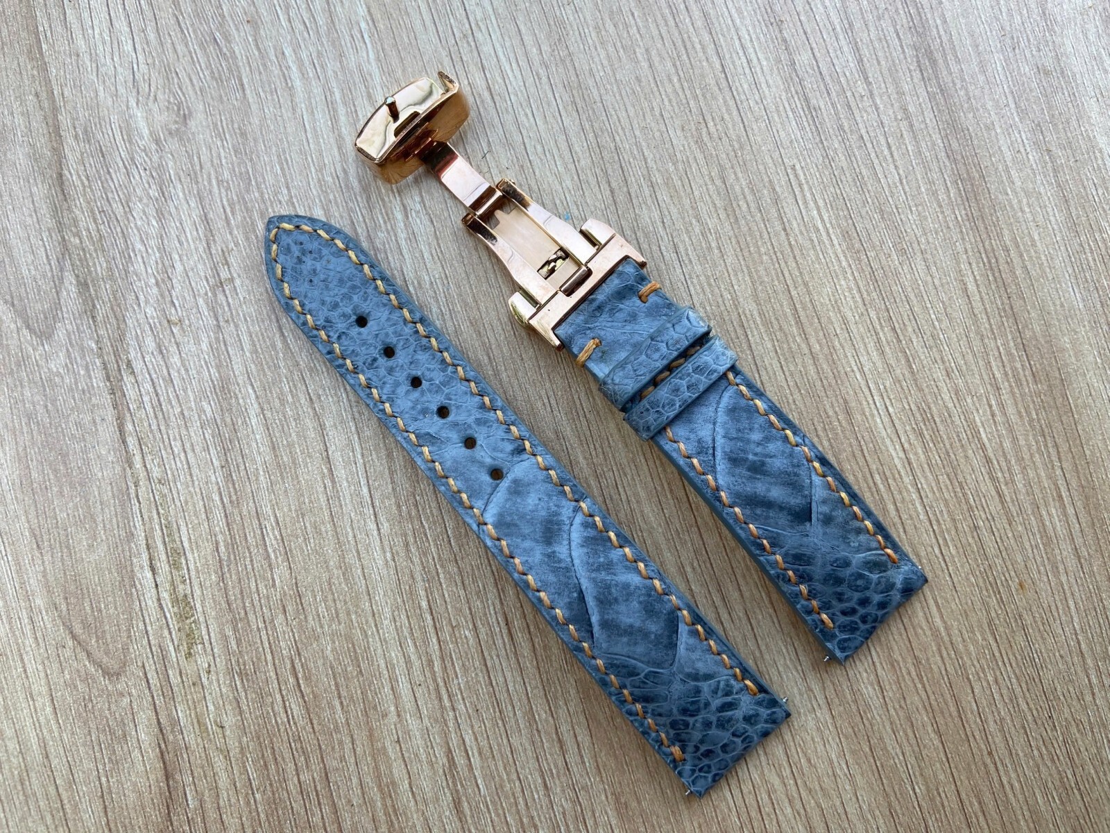Gray Ostrich Leather Watch Strap Band, Size 18mm 19mm 20mm 21mm 22mm 24mm 26mm