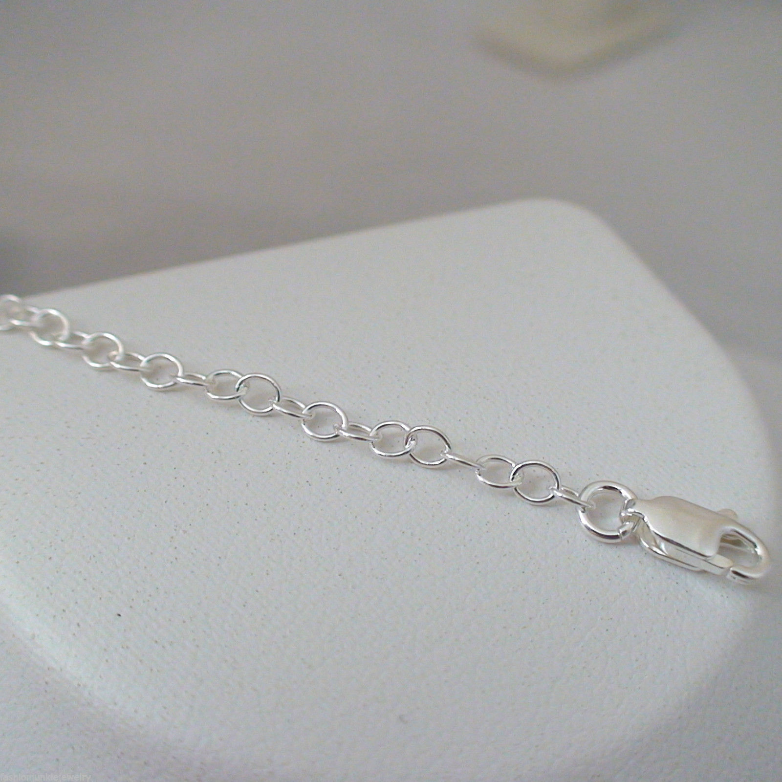 Sterling Silver Chain EXTENDER 2 inch w/ Lobster Claw Clasp 3mm 2″ Extension NEW