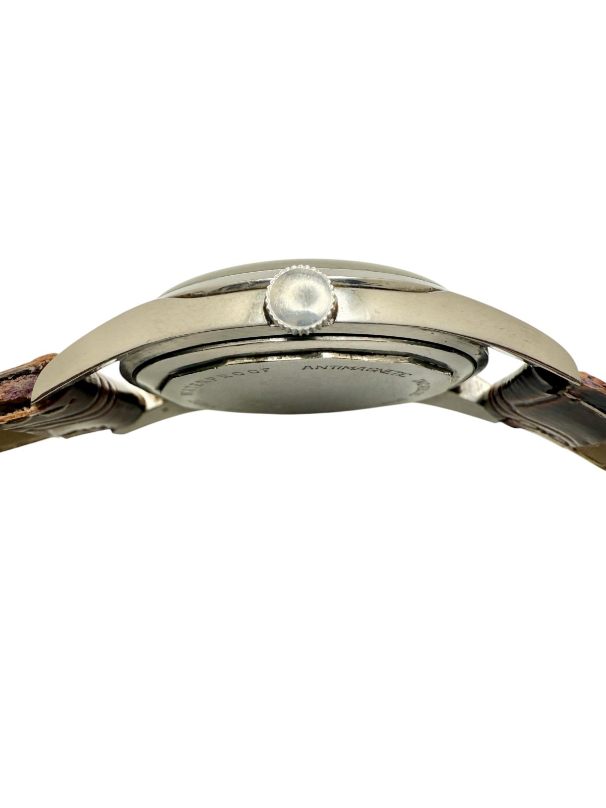 Vintage Steel Manual Wind Aureole Swiss Watch READ DESCRIPTION